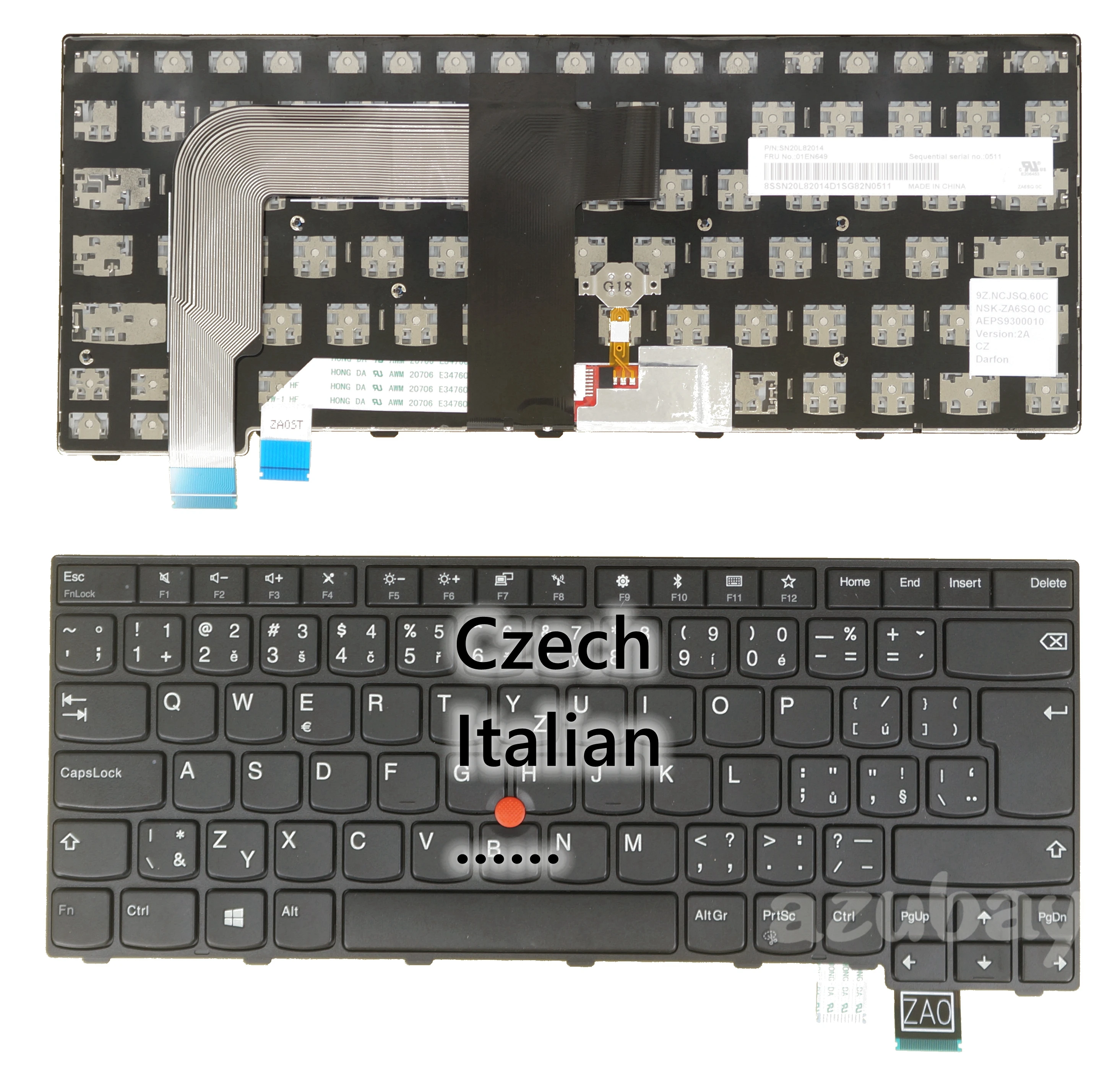 CZ Teclado TI para Thinkpad 01YR054 00PA419 00PA501 01YT108 01EN649 01EN608 01YR063 00PA510 00PA428 01YT117 01EN617 01EN658 Novo