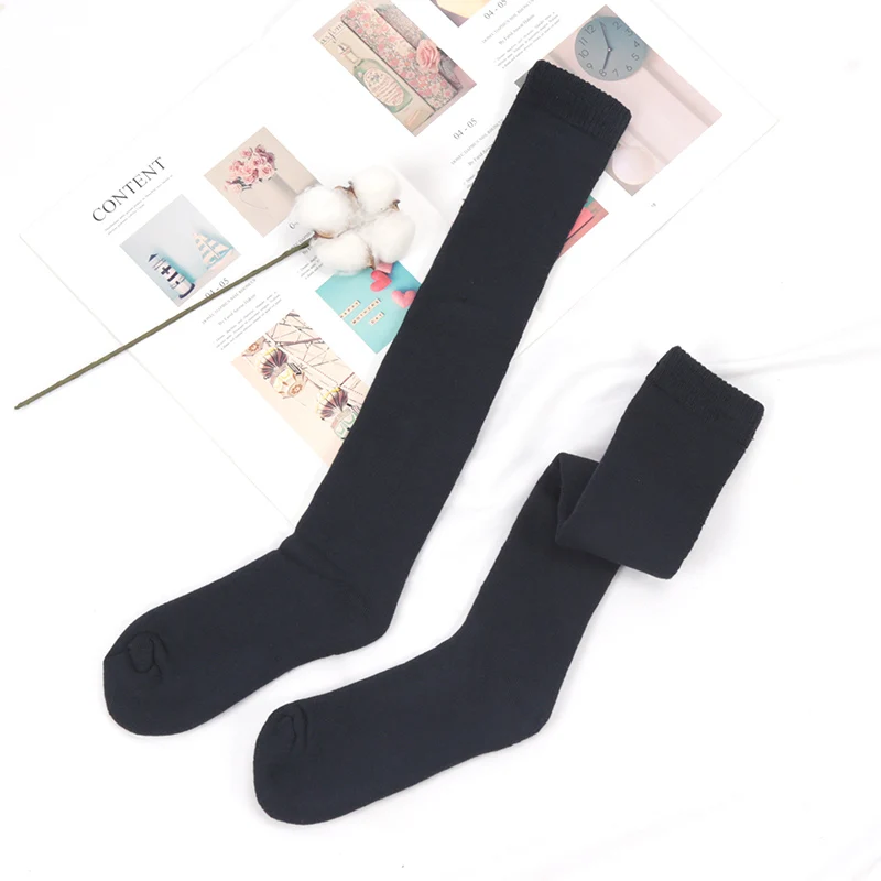 Chaussettes de compression chaudes pour hommes, chaussettes hautes en coton éponge, chaussettes chaudes pour hommes, couverture épaisse du mollet,