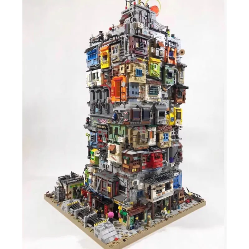 14245 Onderdelen DIY Punk Huis van Chaos MOC Creatieve Street View Puzzel Architectuur DIY Assemblagemodel Verjaardag Speelgoed Kerstcadeau