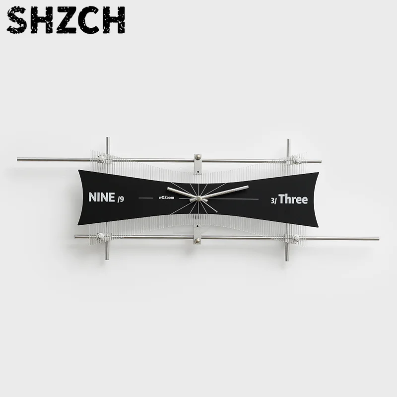 Minimalist Wall Clock for Living Room Luxury Optical Axis Clocks High-End Silent Pendulum Timepiece Wall Mount Decorative Clock
