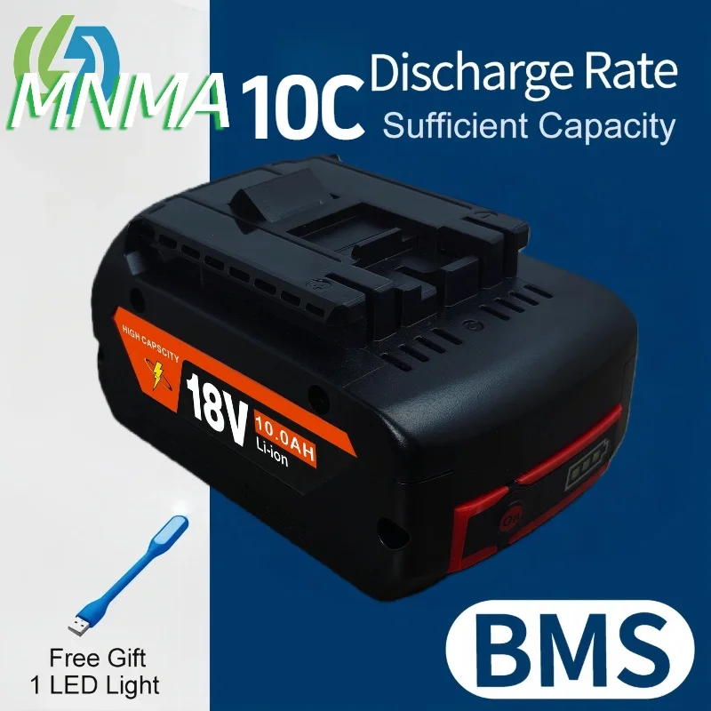 

For Bosch 18V Battery 6000mAh Rechargeable Lithium Battery For Bosch BAT618 BAT609 BAT610G Tools Battery Batteries Accessories