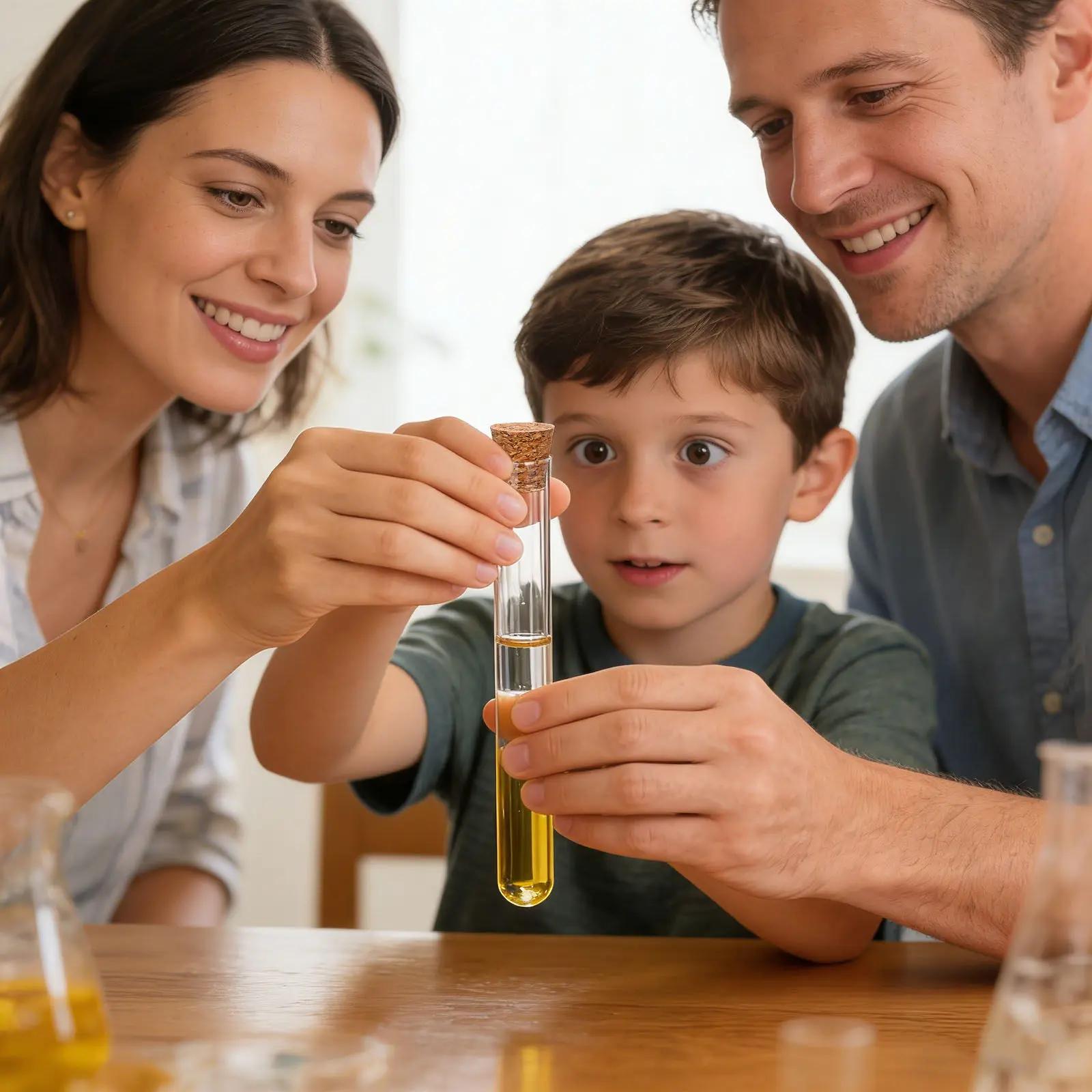 

8 шт. стеклянных пробирок с деревянными пробками, прозрачные емкости для жидкостей, оборудование для химических и научных экспериментов, лабораторные образцы