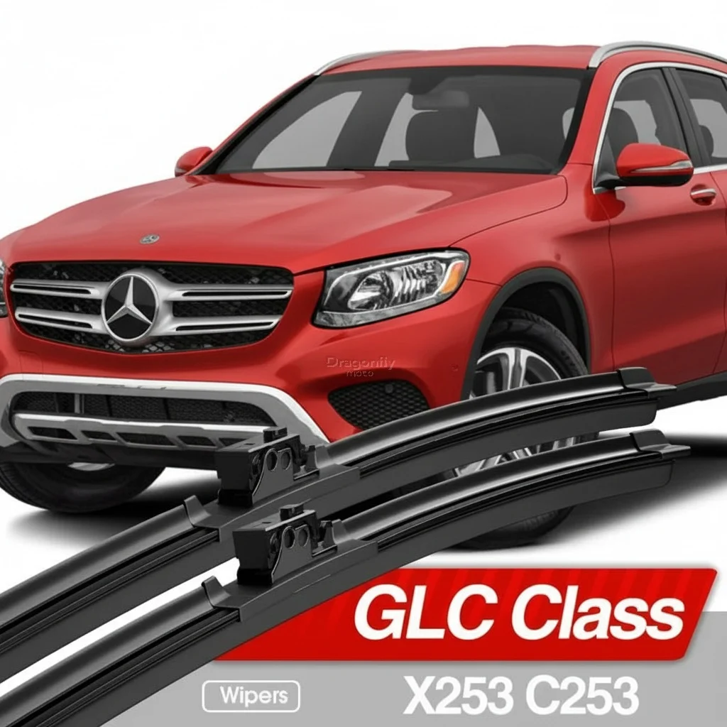 

For Mercedes Benz GLC Class X253 C253 2015-2023 Front Windshield Wiper Blades 2pcs Windscreen Window Accessories 2016 2018 2019