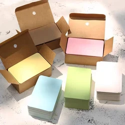 【100PCS】 Boxed Blank Card Greeting Card Postcard Graffiti Bookmark Message Card Small Note Pad