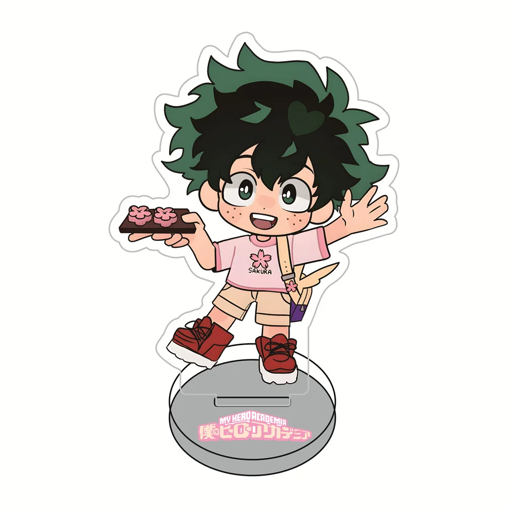 My Hero Academia Sakura Version 10cm Acrylic Stand Figures Keychain Anime Collectible Merchandise Desktop Decoration Fan Gift