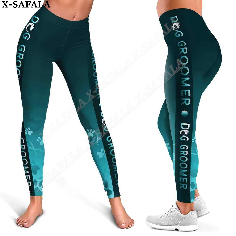 

Dog Style Grooming Salon Pet Groommer Hairdresser Legging 3D Print Women Yoga Pants Girl Leggings Summer Sports Fitness Wear-16