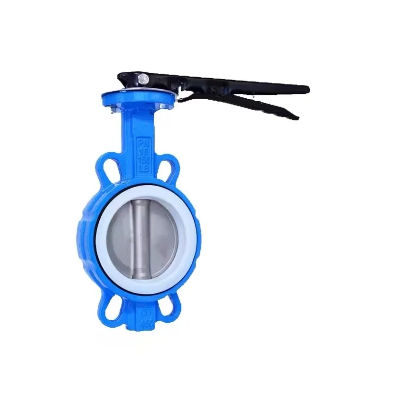 Handle/Movable Butterfly Valve Cast Iron Center Line Wafer Butterfly Valve Manual Soft Seal Butterfly Valve D7A1X5-10/16ZB1