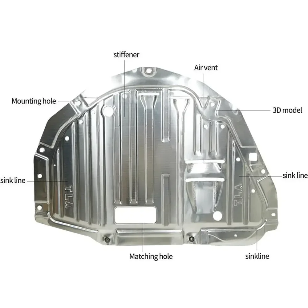 74112-TLA-A01 74112TLAA01 Coperchio inferiore del motore in metallo per Honda CR-V EX EX-L Sliver TP-1161 2017-2022