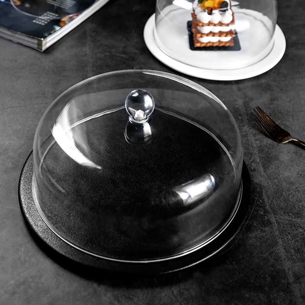 

Acrylic Fresh Keeping Cover Transparent Cake Dome Round Food Cover Dust Proof Dessert Display Home Restaurant Use Clear