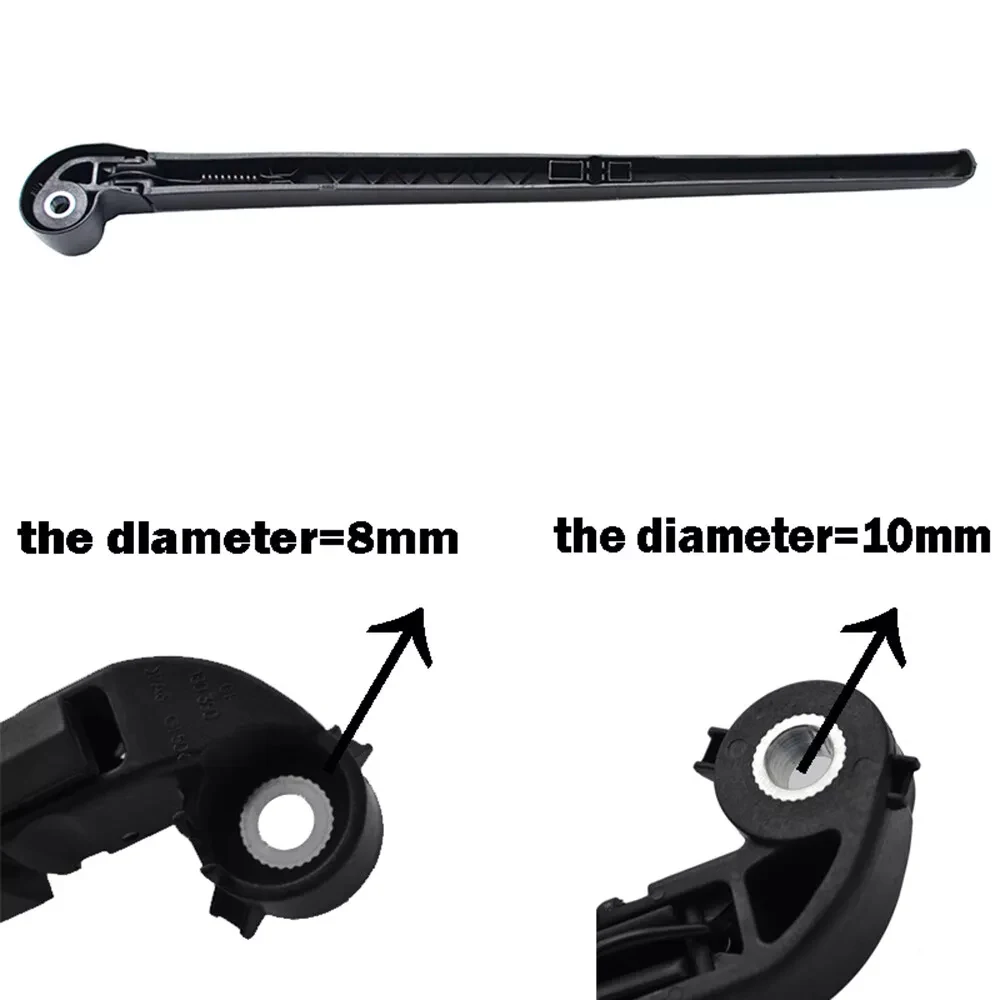 لأودي A3 8P هاتشباك 2003-13 ذراع ممسحة الزجاج الأمامي الخلفي ومجموعة شفرات #6