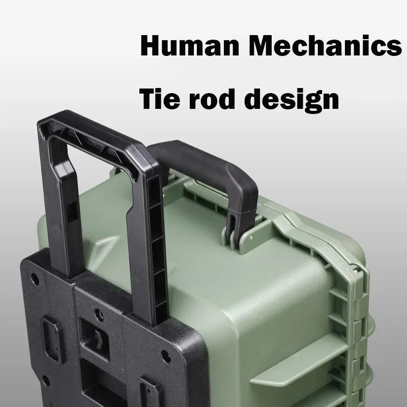 Portable Pull Rod Tool Case Large Waterproof Hard Plastic Tool Box Storage System Professional Hardware Tools Case Accessories