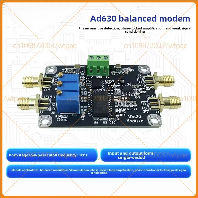 For AD630 Weak Signal Detection Module, Balanced Modulation Demodulation, Lock‑in Amplifier, Phase‑Sensitive Detection