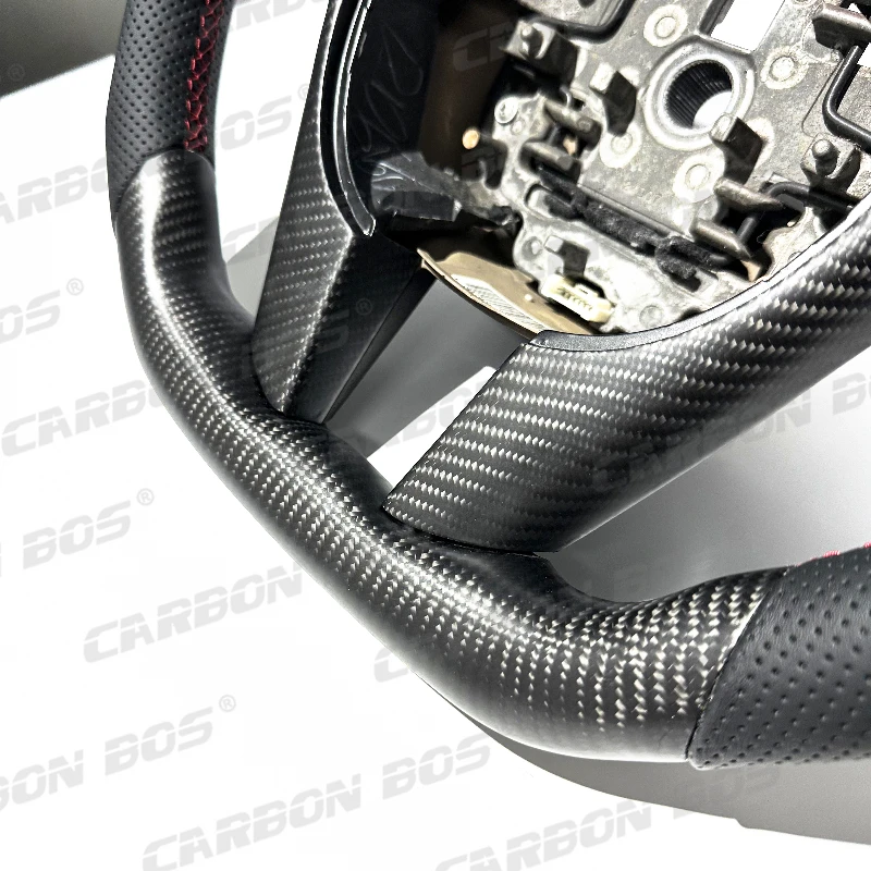 

Frosted Matte Black Carbon Fiber With Leather Matte Carbon Fiber Car Tuning Racing Car Steering Wheel for Pontiac Holden G8