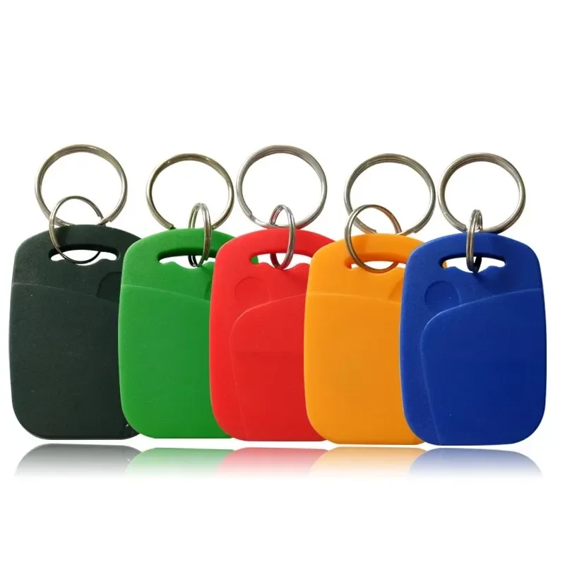 5pcs Rfid Dual Chip Smart Card Ic+Id Frequency Keychain Em/Tk4100 Authorized Access Control 1k S50 Read-Only Token Tag
