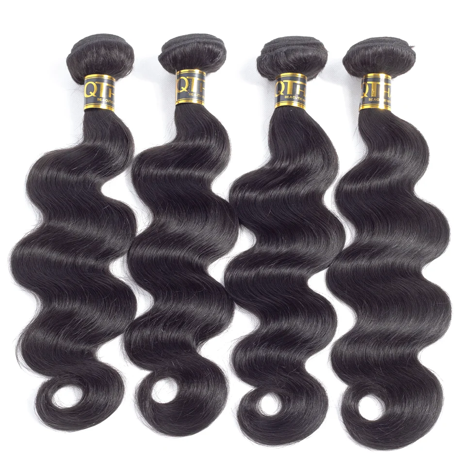 40 Inch Body Wave Bundles Peruvian Body Wave Human Hair Bundles For Black Women Remy Hair Extension 1/3/4 PCS Human Hair Bundles