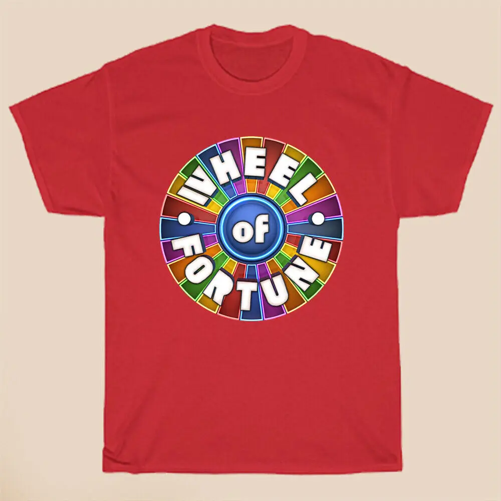 Wheel of Fortune Retro TV Show Men's Red T-Shirt Size S-5XL