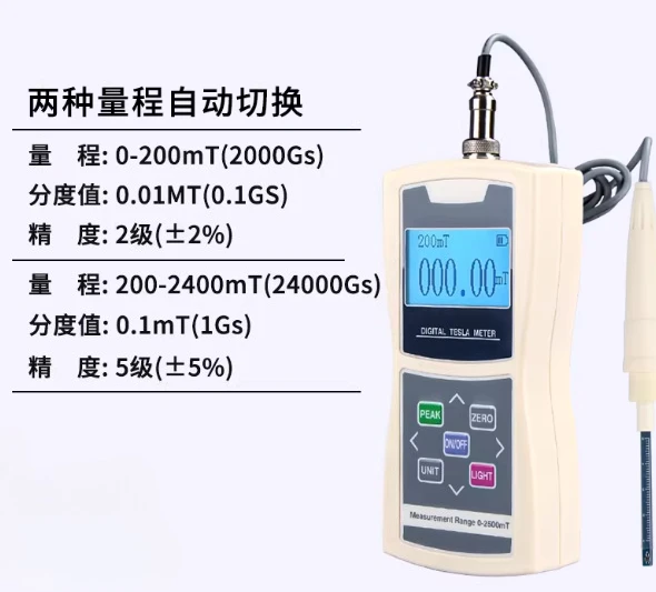 

Digital Gaussmeter (Force Meter Product Category, Magnetic Field Tester, Gauss Measuring Tool, Industrial Magnetometer)
