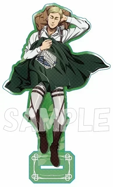 Attck On Titan أنيمي Erwin الاكريليك حامل دمية جان إرين ليفي نموذج لجسم لوحة تأثيري #5