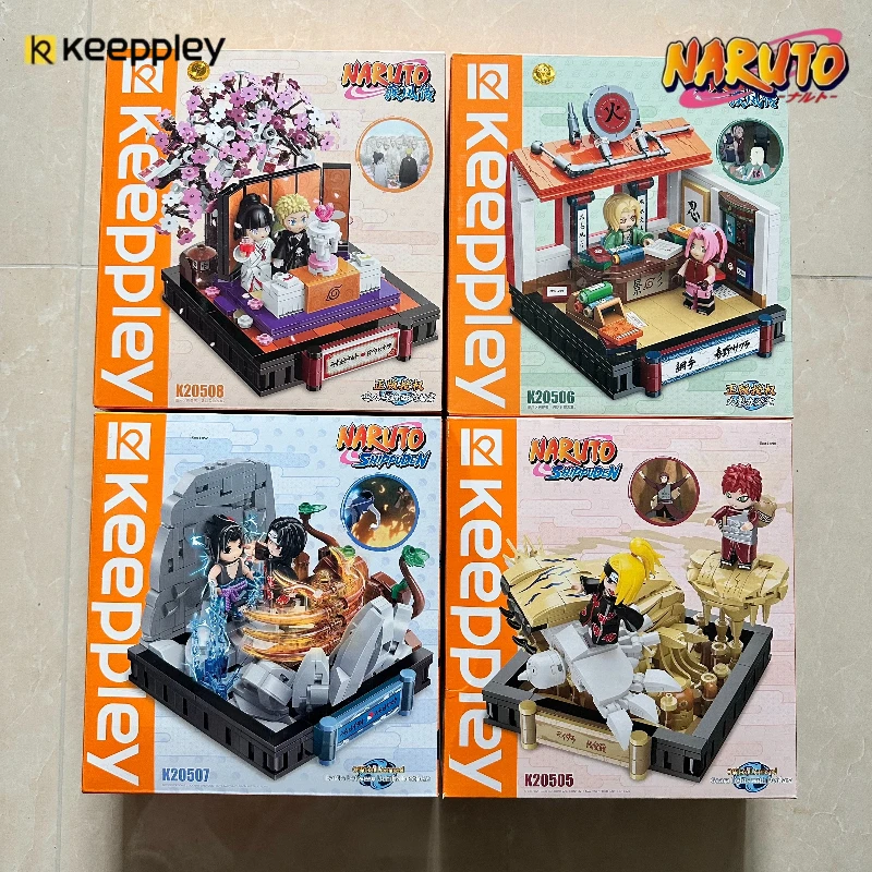

Keeppley Naruto Series Building Blocks Lamian Noodles Hall Building Street View Naruto Office Assembly Collection Toy Model Gift