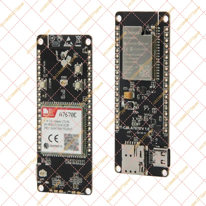 for LILYGO T-Call ESP32 4G Development Board, A7670E LTE Cat-1/GSM Module with SIM Card Slot