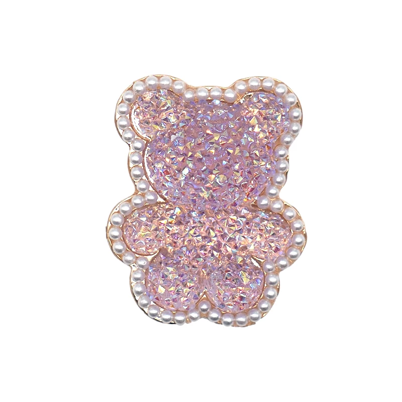 1 Stück Rosa Vogel Bär Fuchs Designer Metall-Schuhcharms Luxus-Dekorationen Pins für Frauen Mädchen Geschenke Schleife Schuh-Accessoires – Detail 17