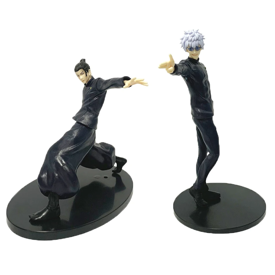 Regali Anime Jujutsu Kaisen Gojo Satoru Statuetta in Posizione Eretta I Due Più Forti Giocattoli da Collezione Decorazioni Ornamenti in PVC
