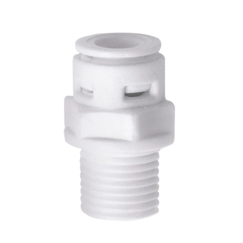 Conector rápido pequeño, rosca 1/4 pulgadas, diseño sin hebilla, fácil instalación, duradero, envío directo