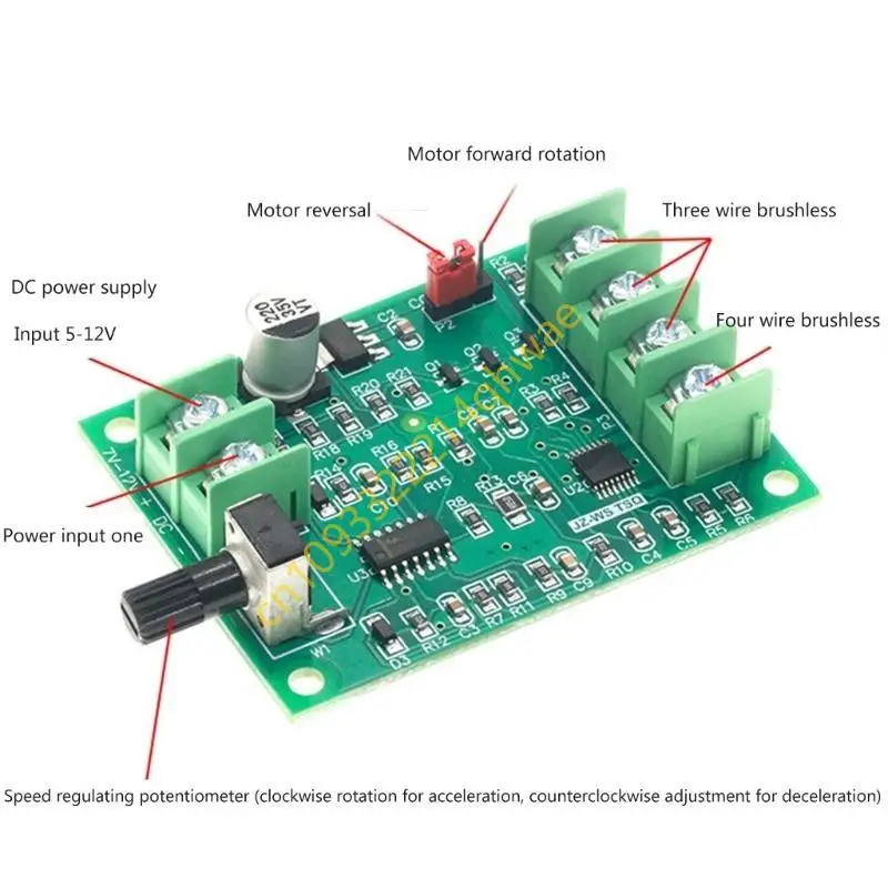 57V-12V MICRO STAPPER MOTOR DRUEST BAARD 3 Draad of 4 draadsnelheid Controller Module DIY Tools
