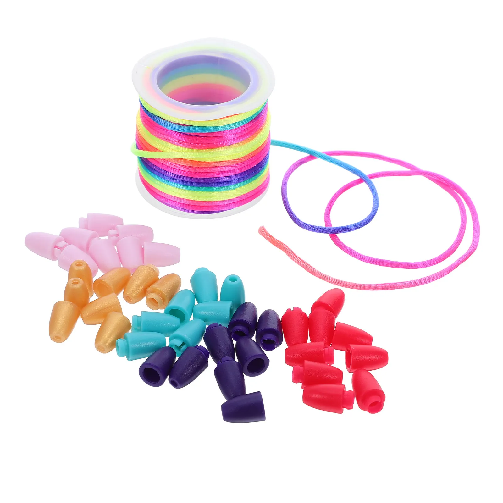 

Набор съемных безопасных разъемных застежек-коннекторов из пластика, 10 м разноцветного нейлонового шнура для изготовления ожерелий, браслетов и ювелирных изделий