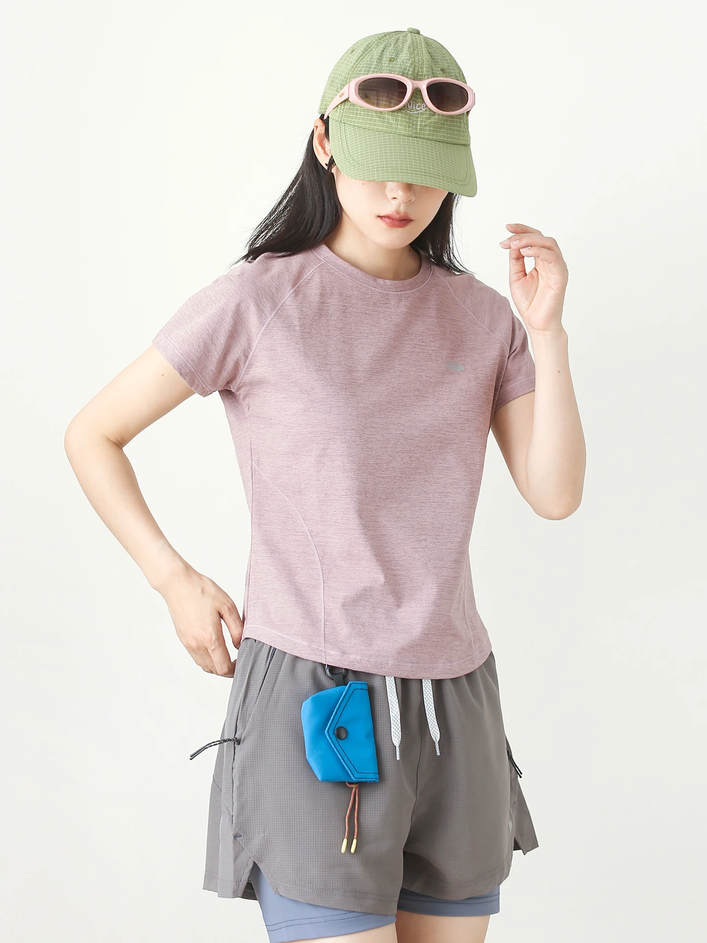 Women's Casual Short Sleeve T-Shirt Breathable Quick Dry Cotton Outdoor Sports Top Summer Comfortable Half Sleeve Tee