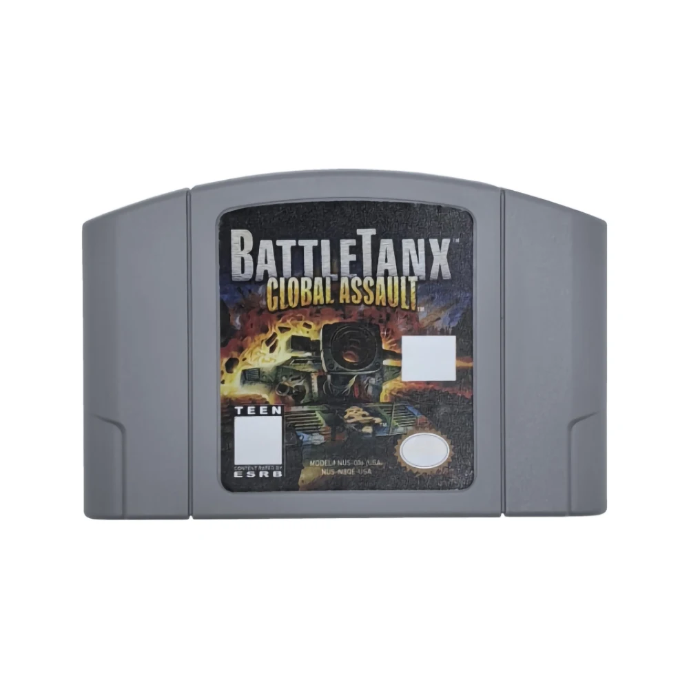 

Игровая консоль N64 с картриджем, американская версия-BattleTanx- Global Assault