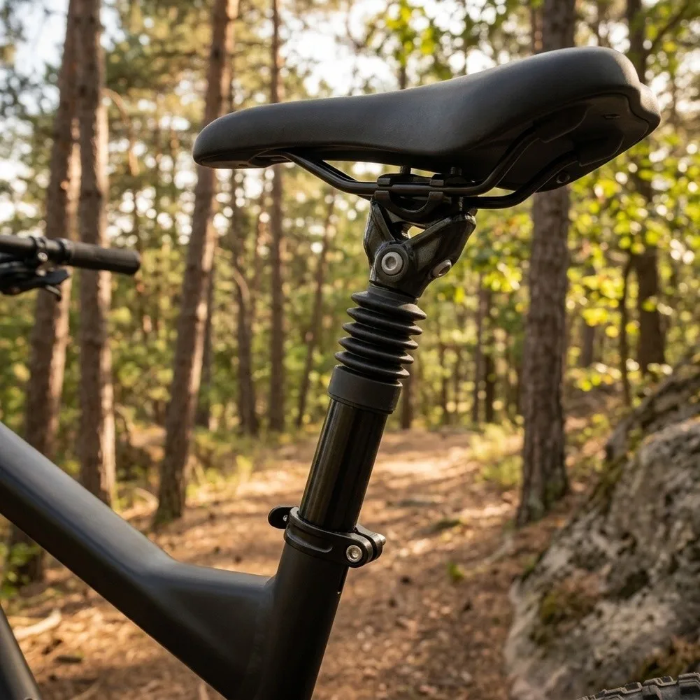 28.6mm Shock Absorbing Seatpost Constructed from Aluminum Alloy for Consistent Performance on For Mountain and E-Bikes