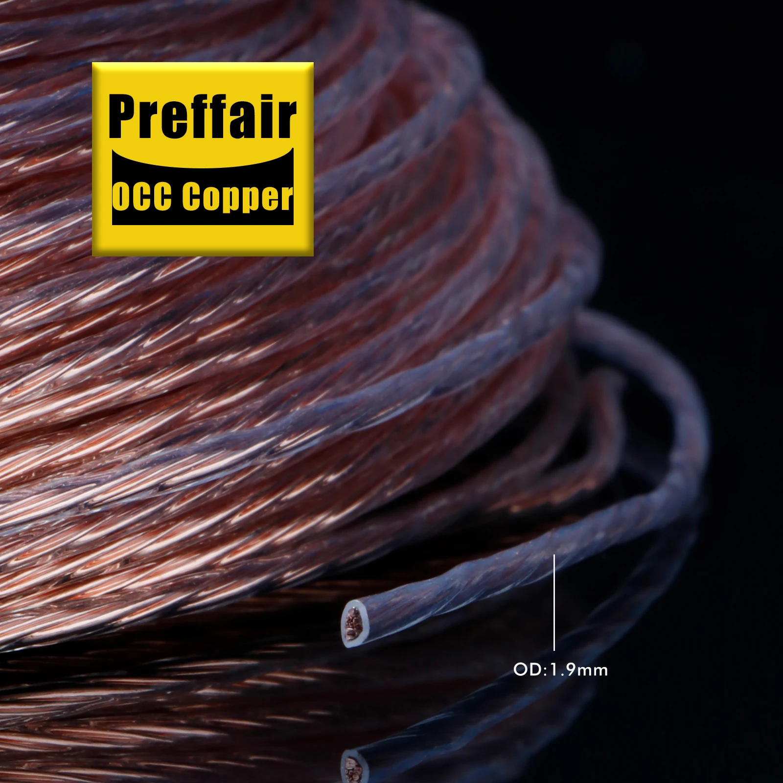 1AG 1Cu Bulk-Kabel 7N OCC Versilbertes DIY Audiophile RCA-Signalkabel für Verstärker DAC TV Auto – Detail 11