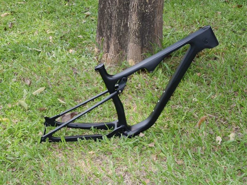 Hot Sell All-Terrain Cross Mountain Down Hill Bicycle Fully Suspension Carbon Fiber 29er MTB Frame Thru Axle 148x12mm