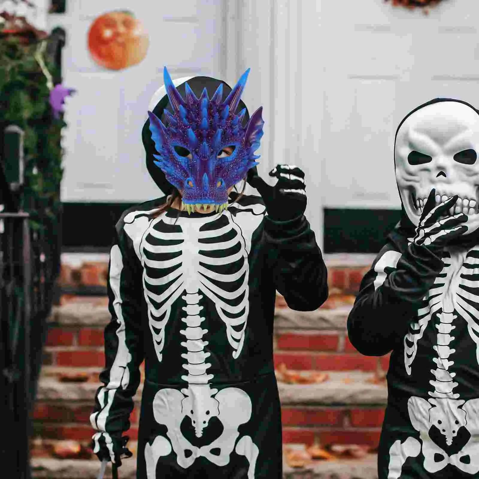 Dragon Mask Masquerade Decorations Mardi Gras Kit Travel Halloween Costumes for Adults