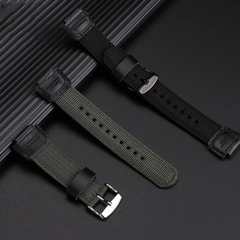 Modified nylon canvas 16mm strap For Casio DW-9052 DW-9050 DW-9051 DW-9000 electronic watch Sports bracelet Men band accessories