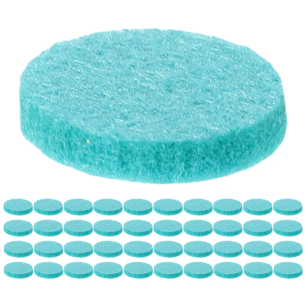 

100Pcs DIY Round Cotton Pads Fiber Cotton Core High Absorbency Essential Oil Aromatherapy Diffuser Pads for 25mm Pendant