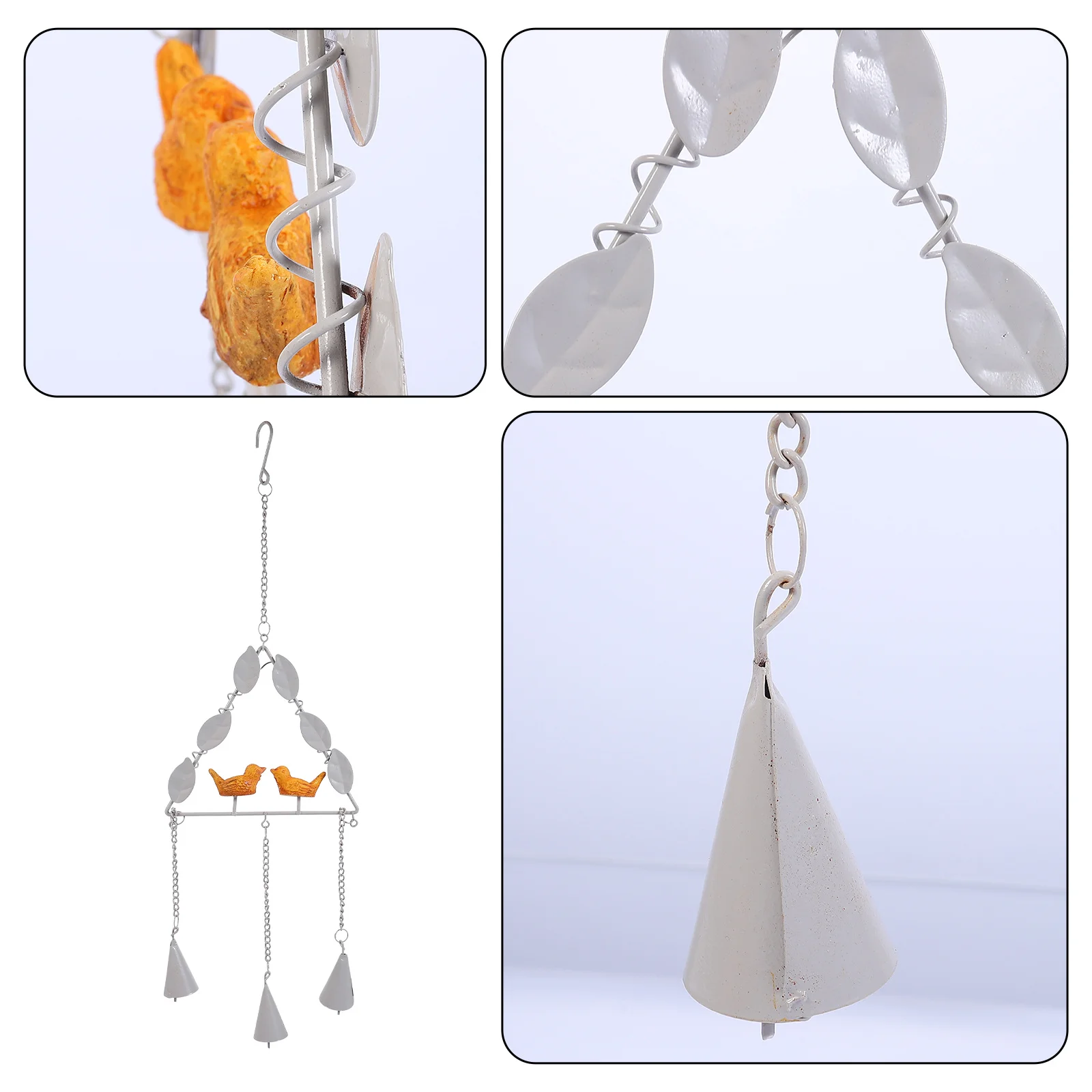 

Decorative Wind Chime Birds Chimes Pendant Triangle Shaped Bell Hanging Window Bells Decoration