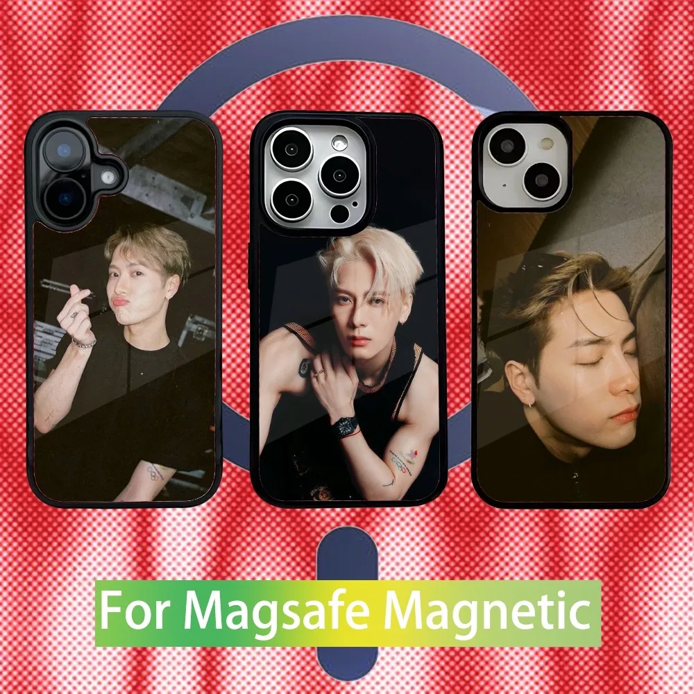 Jackson Wang singer Phone Case For iPhone 16,15,14,13,12,11,Pro,Max,Plus,Mini,SE New Magsafe Magnetic Wireless Charging