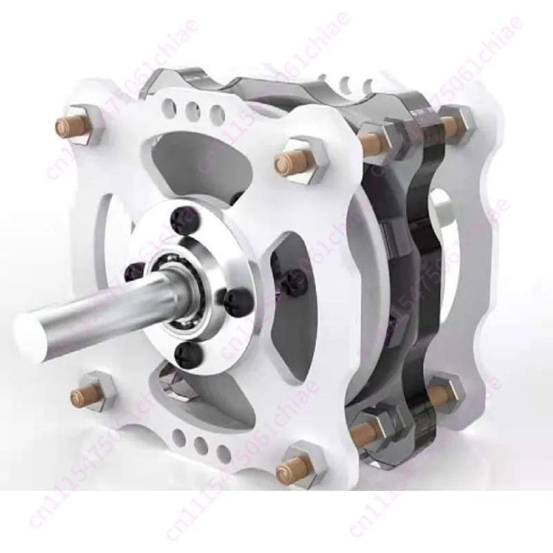 High-power DIY Disc Permanent Magnet Coreless Generator, Low-speed, Rate Wind and Hydraulic
