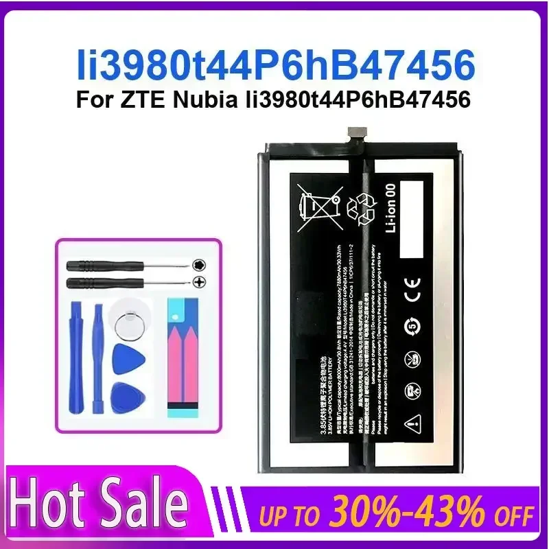 

Аккумулятор для планшета 8000 мАч для ZTE Nubia li3980t44P6hB47456 li3980t44P6hB47456, долговечный и сменный аккумулятор