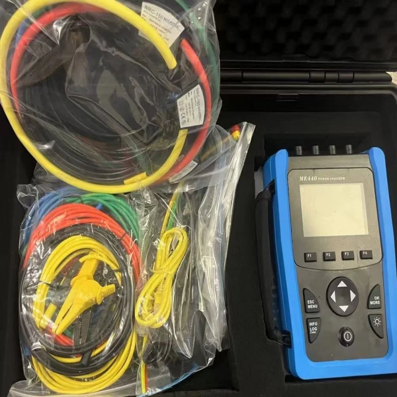 

ME440 Handheld Data Logger Three-Phase Power Meter Measurement and Analysis Tool Electrical Energy Testing Multimeter