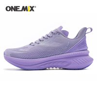 Onemix New Original Men Running Sports Shoes Shock Absorption Soft Lightweight Breathable Mesh Non-slip Cushioning Sneakers