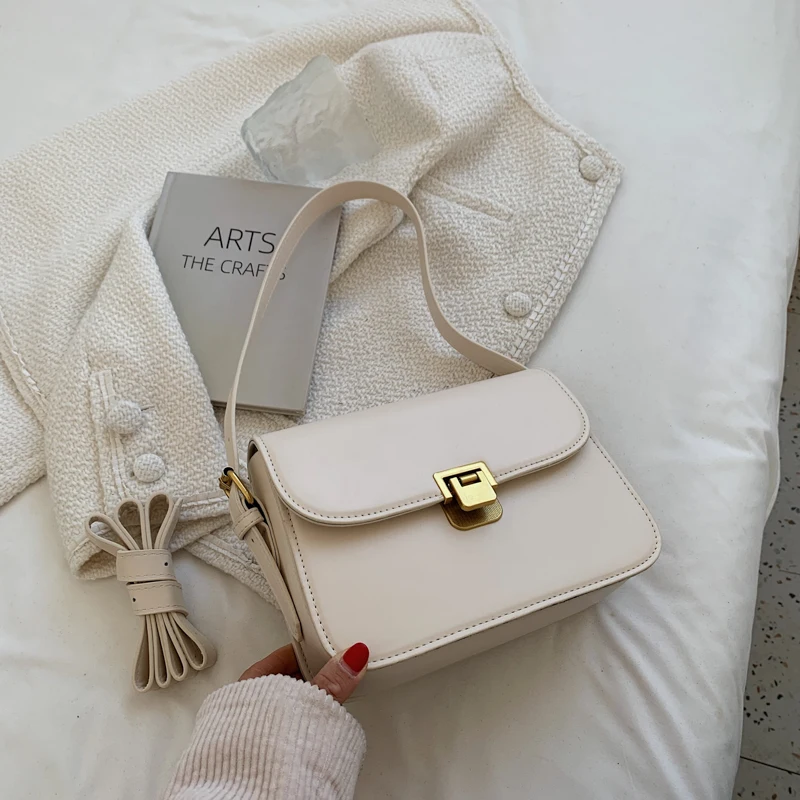 

Trendy oulder Bag 2025 New Sle Simple Faion Women's Crossbody Small Square Bag Quali PU Leather Korean Sle Leisure