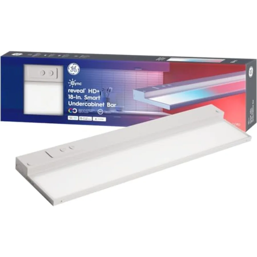 Reveal HD+ Smart Undercabet Light Fixture, Color Changg Undercab Light, Smart Wi-Fi Kitchen Light, Works with Alexa and Google
