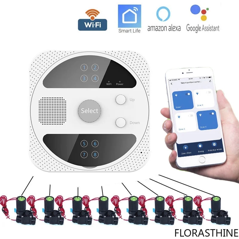 WIFI Smart Watering Timer Garden Irrigation Controller Water Irrigation Valve Timer Smart Watering System WIFI Water