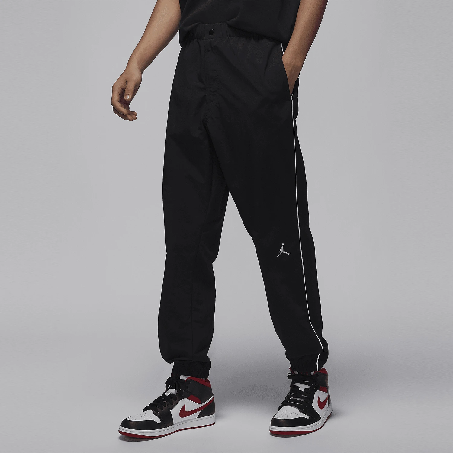 Nike Official Genuine Jordan MVP Men's Lace-Up Lightweight Woven Joggers FV7226-010