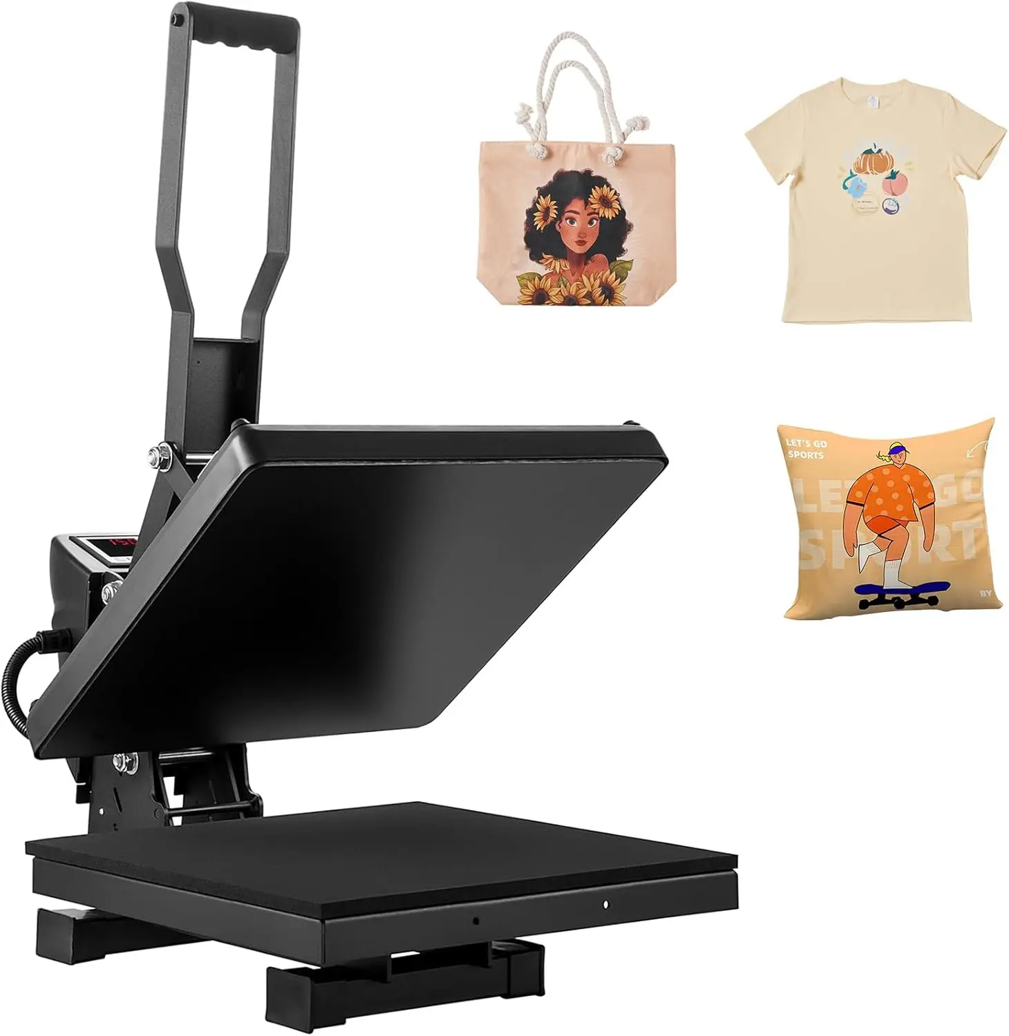 

Heat Press, 15x15 Power Heat Press Machine for T-Shirt, Fast Heating, High Pressure Heat Press Machine, Easy to Use
