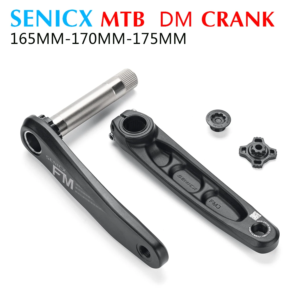 SENICX MTB Mountain Bike Crankset  Bicycle Crank 165mm 170mm 175mm Aluminum Alloy crank