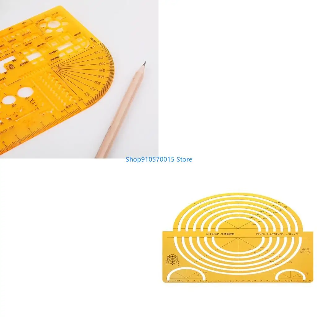 

B95C Hot Professional Universal Furniture Construction Architect Template Ruler 1:100